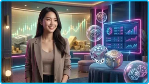 Ảnh minh họa hình thức cược tài xỉu online với bố cục bàn chơi tinh tế và ánh sáng cinematic