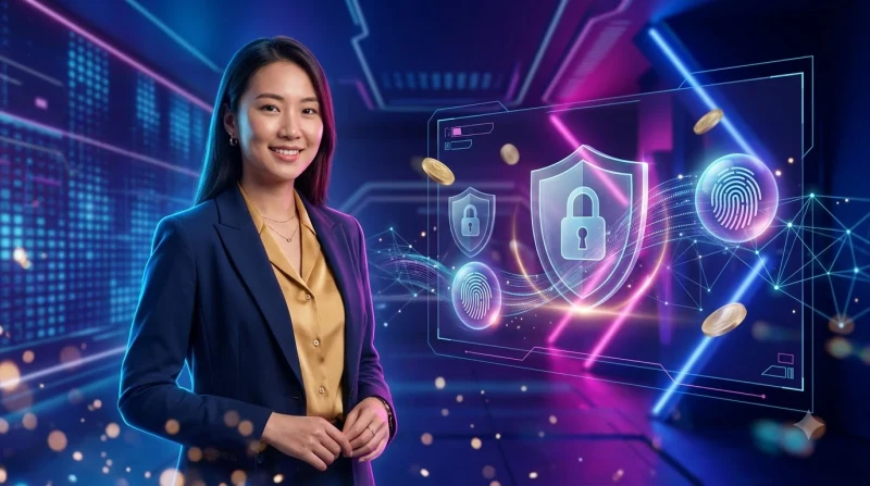 Biểu tượng bảo vệ tài khoản khỏi các mối đe dọa trên không gian mạng