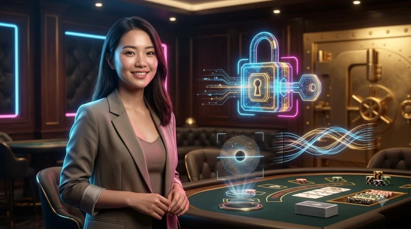 Biểu tượng hồ sơ người dùng được bảo vệ bởi khiên, xung quanh là các biểu tượng chìa khóa, vân tay và khóa, minh họa các phương pháp bảo mật tài khoản hiệu quả