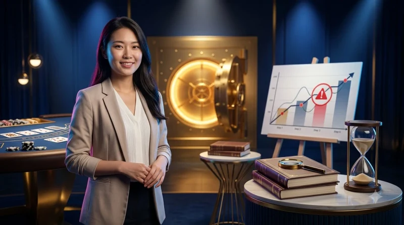 Minh họa các sai lầm phổ biến khi tham gia khuyến mãi với bảng kiểm tra ảo phát sáng