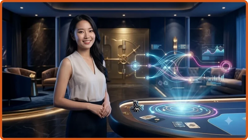 Minh họa khái niệm trang giả mạo là bản sao website được chiếu dưới dạng hologram