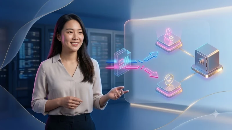 Minh họa người dùng kiểm tra giao dịch nạp tiền trên điện thoại với các biểu tượng xác minh