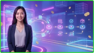 Minh họa tổng quan hai trò chơi bài Ba Cây và Liêng với bộ bài Tây trên bàn chơi