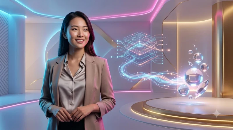 Người dùng Việt Nam cầm điện thoại với biểu tượng giải trí cách điệu xung quanh, thể hiện lý do nên mở tài khoản trực tuyến