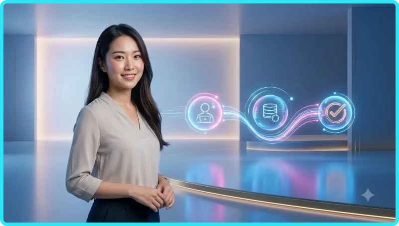 Người dùng Việt Nam cầm điện thoại với biểu tượng giải trí cách điệu xung quanh, thể hiện lý do nên mở tài khoản trực tuyến