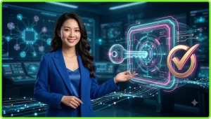 Smartphone hiển thị biểu tượng làm mới mật khẩu trên bàn làm việc kỹ thuật số, minh họa lý do cần khôi phục pass