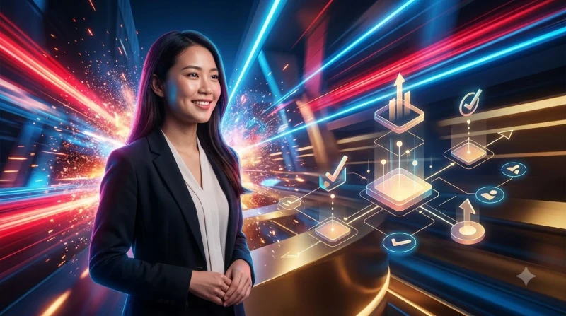 Smartphone với luồng dữ liệu phát sáng biểu tượng trải nghiệm liền mạch