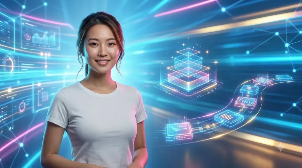 Minh họa trải nghiệm giải trí sáng tạo trên nền tảng kỹ thuật số